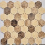 Pietra Mix 1 MAT hex Мозаика Caramelle mosaic Pietrine Hexagonal